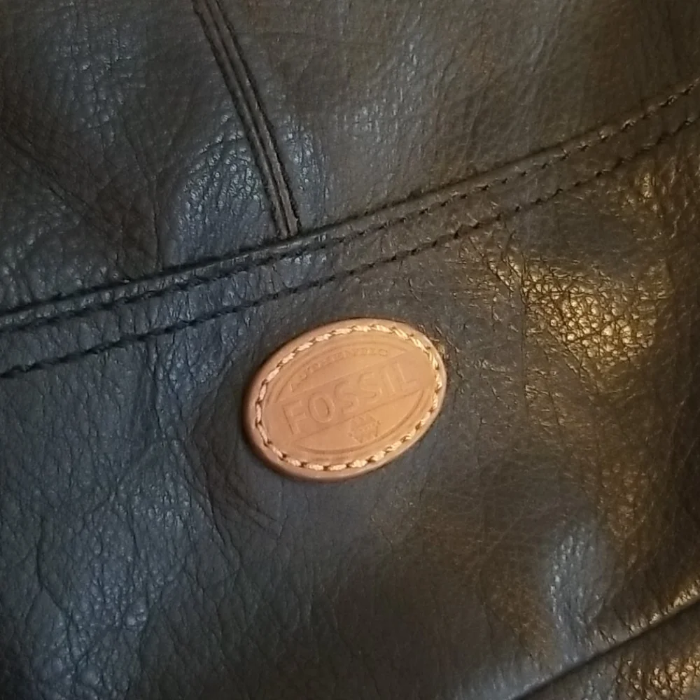 Fossil Hobo Bag Genuine Leather Purse Y2K Handbag